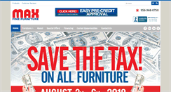Desktop Screenshot of maxfinefurniture.com