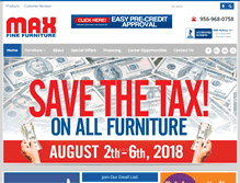 Tablet Screenshot of maxfinefurniture.com